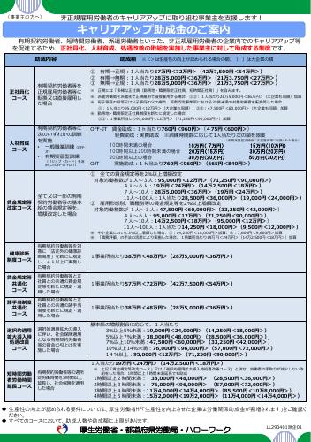 キャリアアップ助成金リーフレット（平成29年4月1日版）
