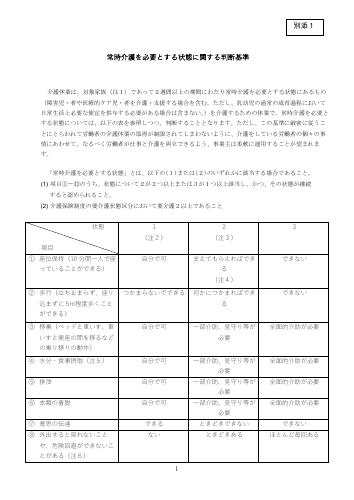 常時介護必要とする状態に関する判断基準_20250401